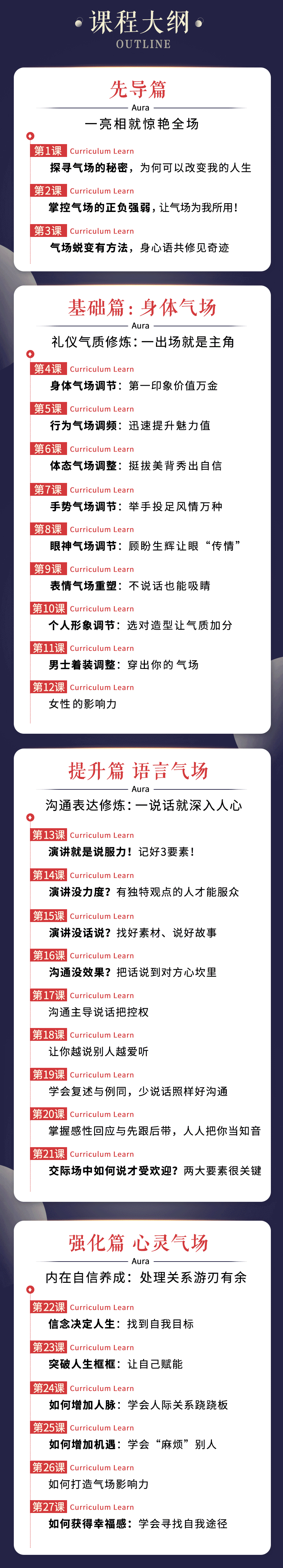 脱胎换骨的27堂气场修炼课，把控人生的主场